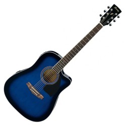 Ibanez PF15ECE-TBS Transparent Blue Sunburst