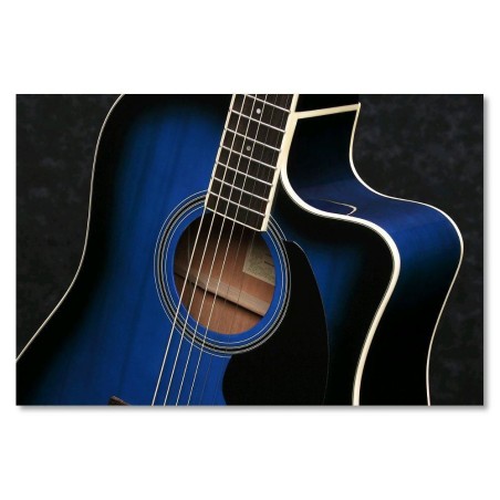 Ibanez PF15ECE-TBS Transparent Blue Sunburst
