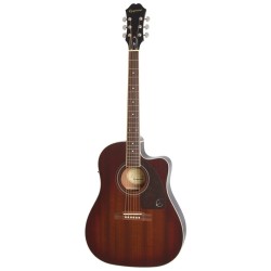Epiphone AJ-220SCE Mahogany Burst