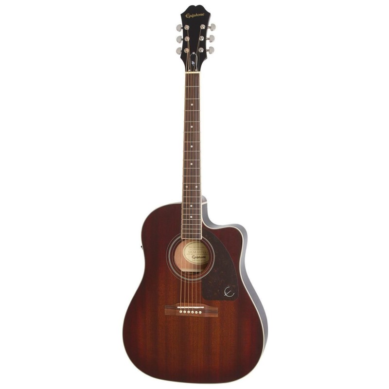 Epiphone AJ-220SCE Mahogany Burst