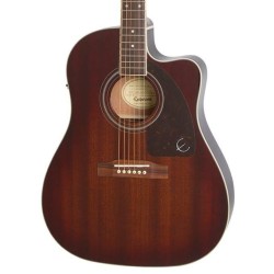 Epiphone AJ-220SCE Mahogany Burst