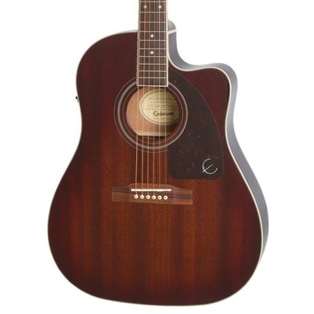 Epiphone AJ-220SCE Mahogany Burst