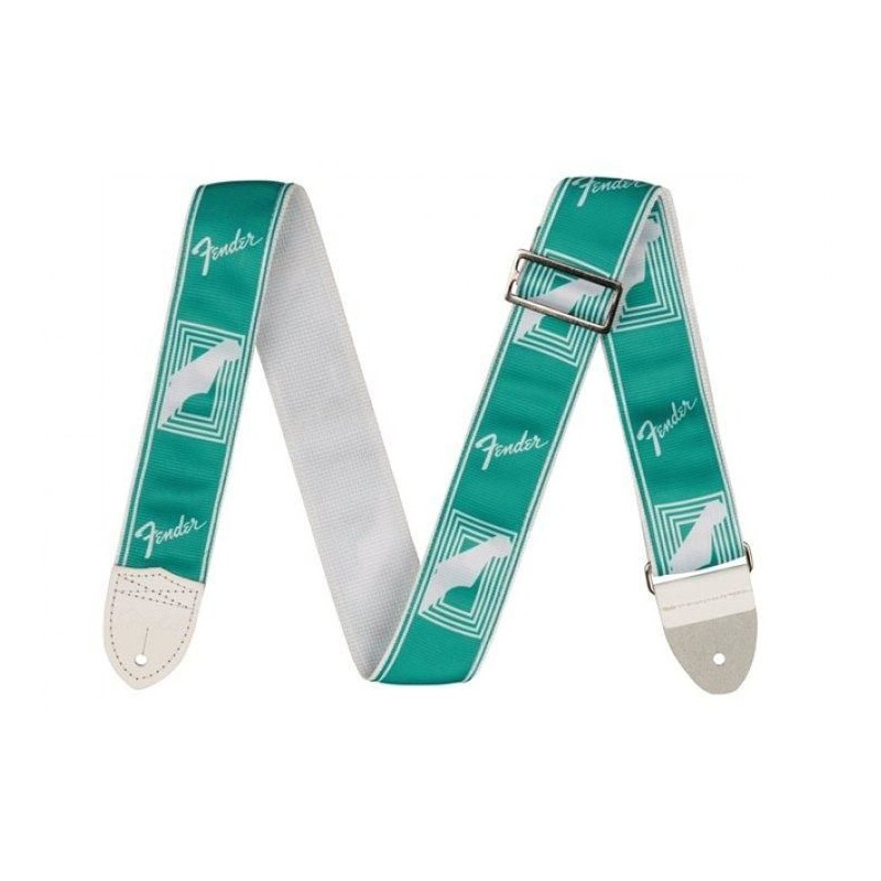 Fender Monogrammed Custom Strap Seafoam Green