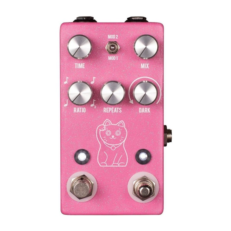 JHS Pedals Lucky Cat Delay Pink