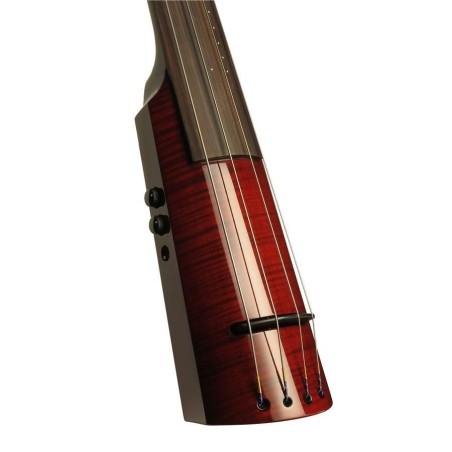 Ns Design WAV4 Electric Upright Double Bass Transparent Red