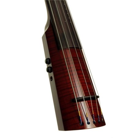 Ns Design WAV5 Electric Upright Double Bass Transparent Red