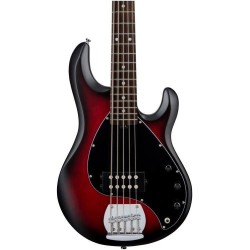 Sterling by Music Man Stingray Ray5 Red Burst Satin