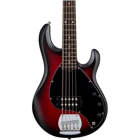 Sterling by Music Man Stingray Ray5 Red Burst Satin