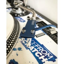 Ortofon OM Scratch White On Blue Headshell