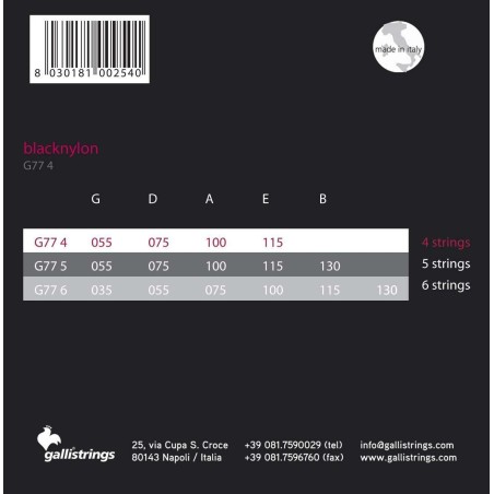 Galli G77-4 Black Nylon 055-115