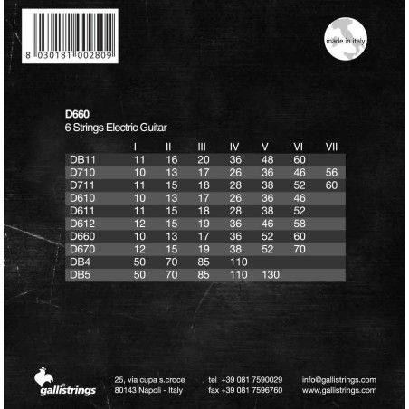 Galli Strings D660 10-60
