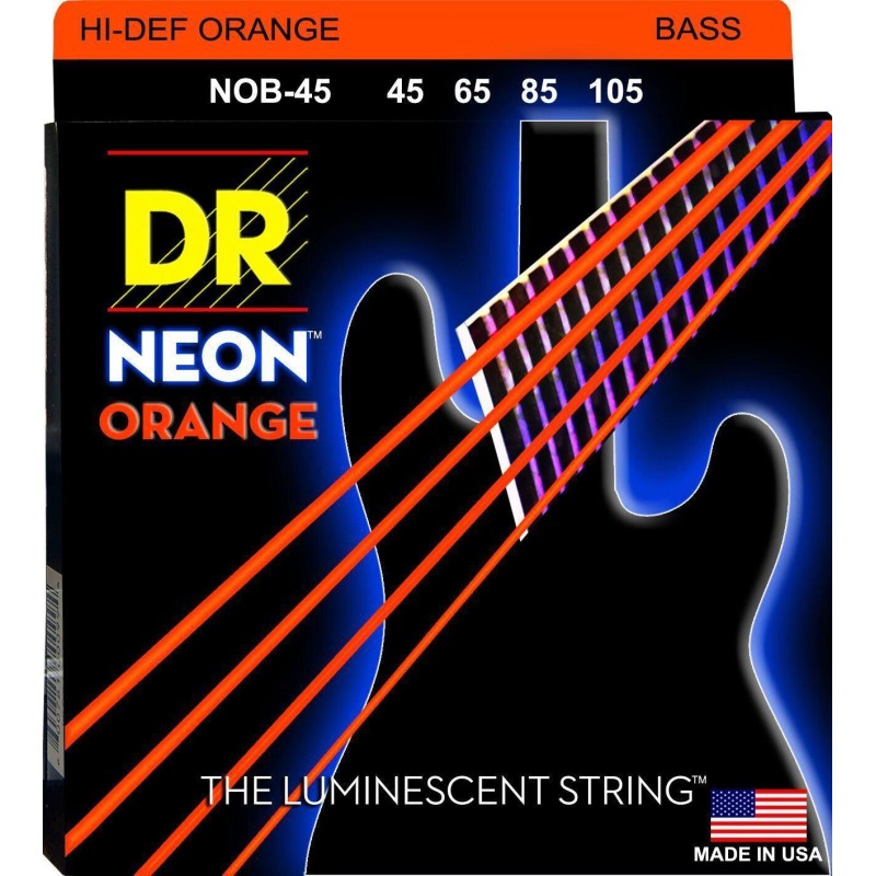 DR Strings NOB-45 Neon Orange