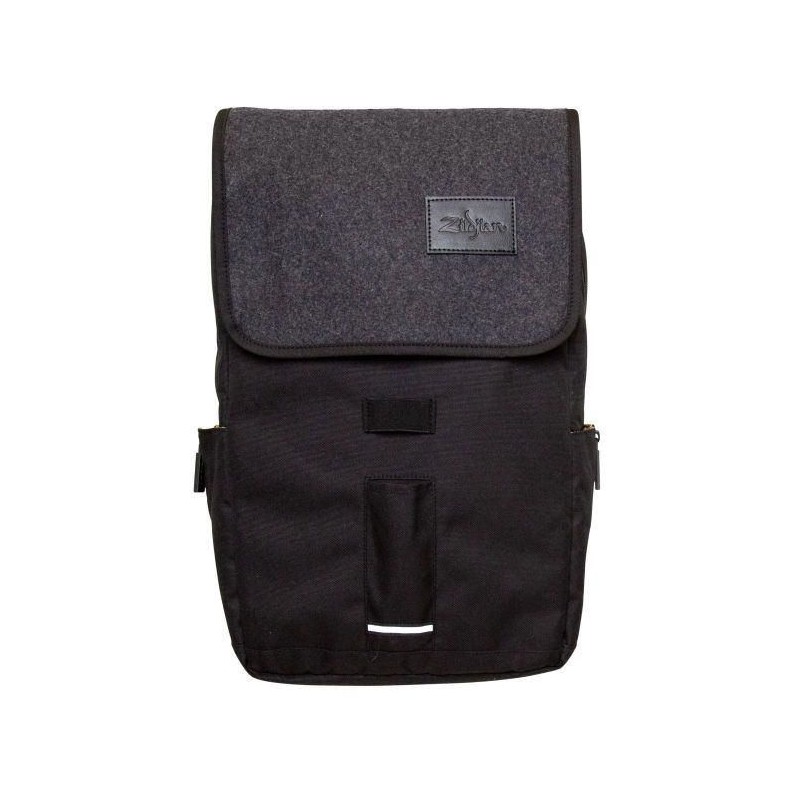 Zildjian Gray Flap Black Laptop Backpack