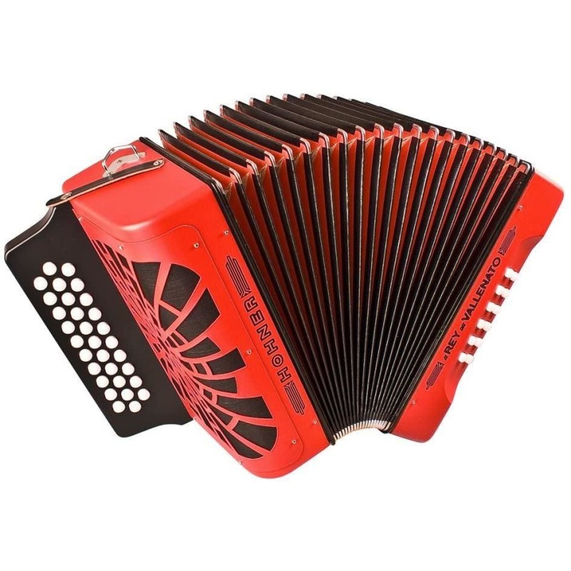 Hohner El Rey Del Vallenato A/D/G Red