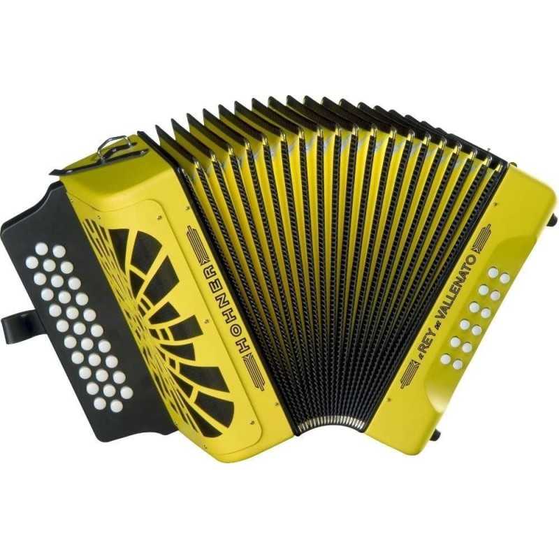Hohner El Rey Del Vallenato Bb/Eb/Ab Yellow