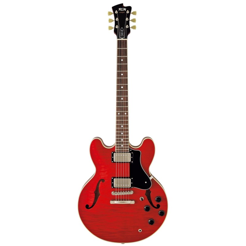 FGN Masterfield Semi Acoustic MSA-HP/CHQ Con Astuccio