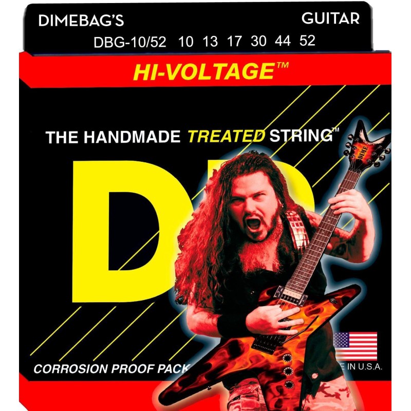 DR Strings DBG-10/52 Hi-Voltage Dimebag Darrell Signature