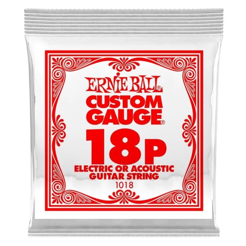Ernie Ball 1018 018 Plain Steel