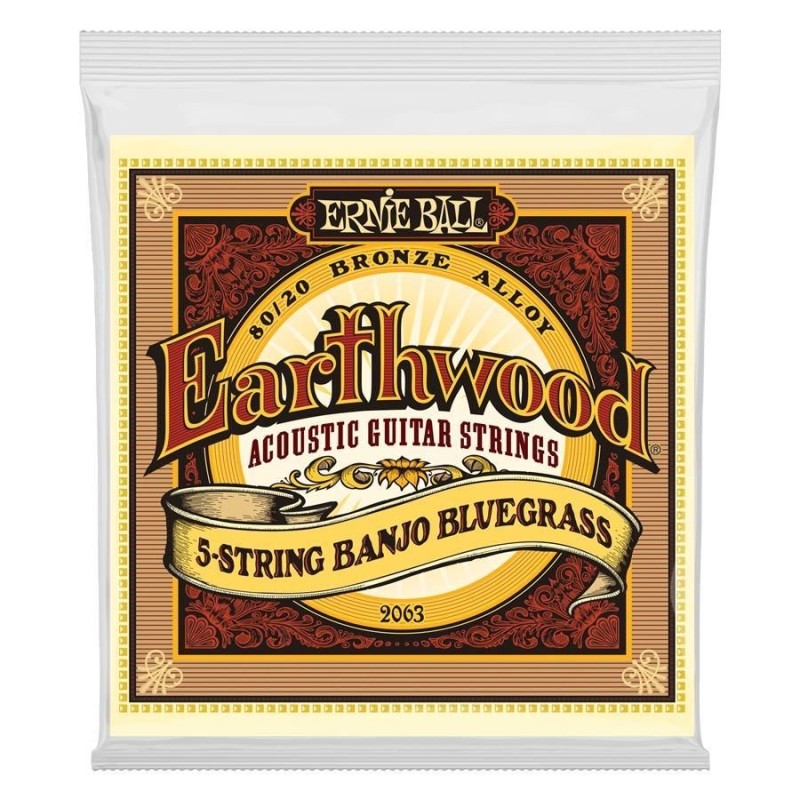 Ernie Ball 2063 Earthwood 5-String Banjo 9-20
