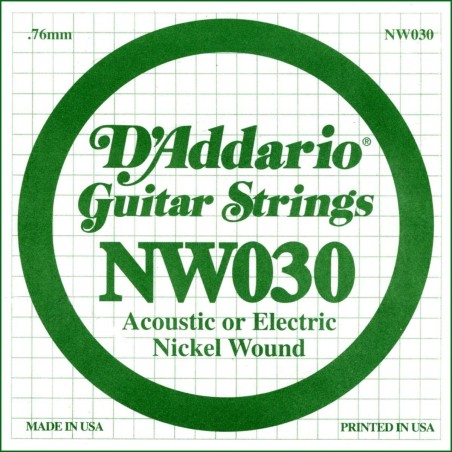 D'Addario NW030 .030 XL Nickel Wound