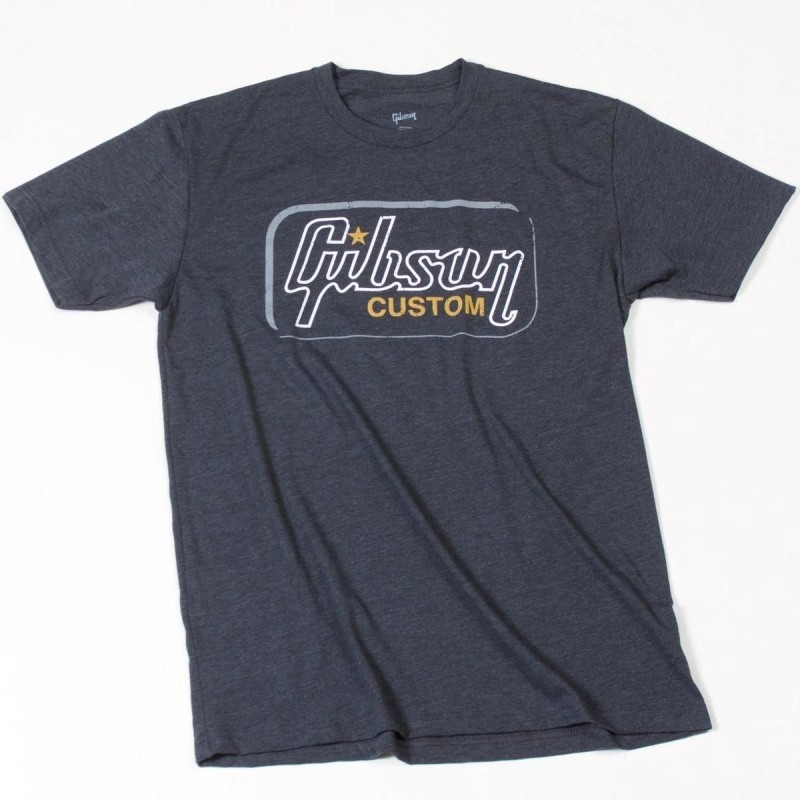 Gibson Custom T-Shirt Heathered Grey