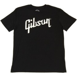 Gibson GA-BLKTLG Gibson Logo T-shirt Black Large