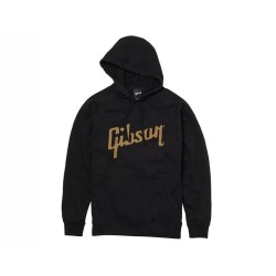 Gibson GA-LC-HDPOLGLG Logo Black Hoodie Large