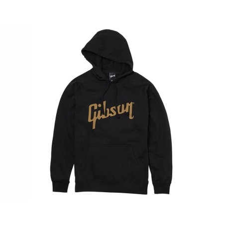 Gibson GA-LC-HDPOLGLG Logo Black Hoodie Extra Large