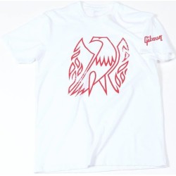 Gibson GA-FBWMLG Firebird T-Shirt White Large