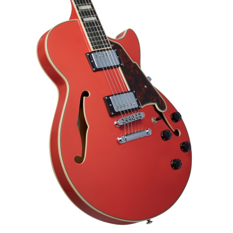 D'Angelico Premier SS Fiesta Red Stopbar