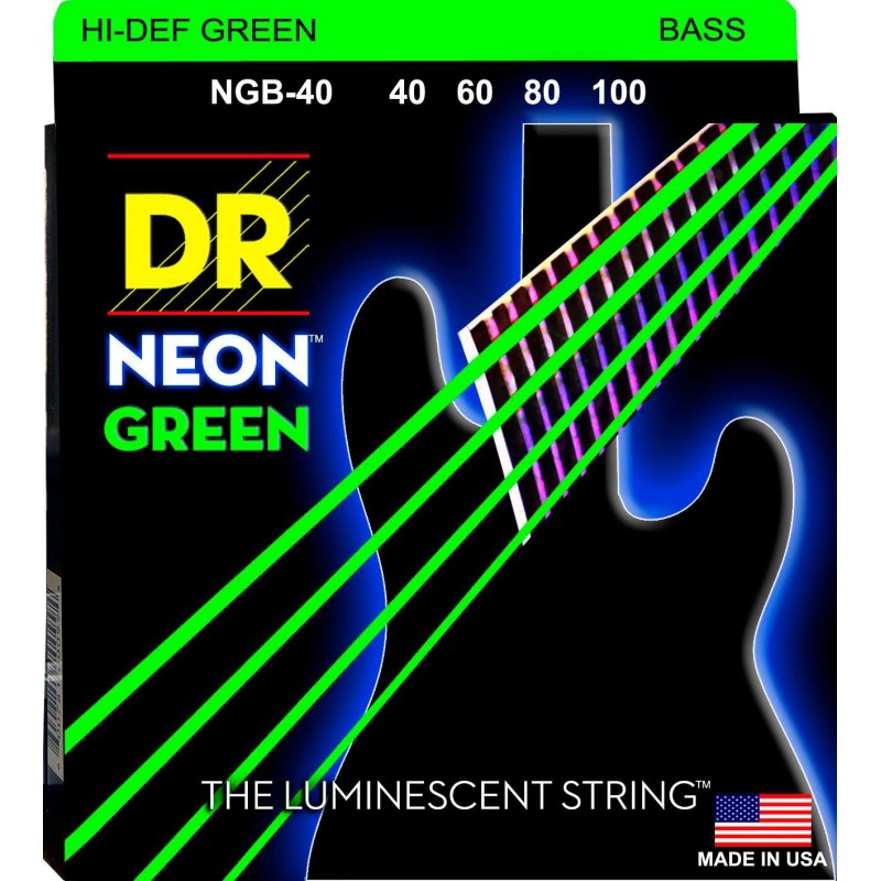 DR Strings NGB-40 Neon Green