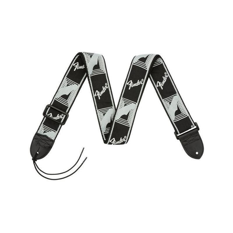 Fender 2” Monogrammed Straps Black/Light Grey/Dark Grey