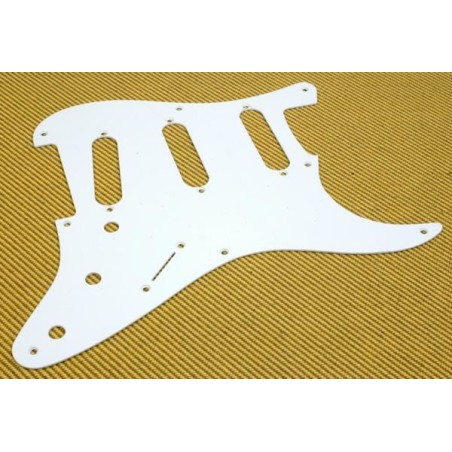 Fender Pickguard Stratocaster S/S/S 8-Hole Mount White 1-Ply