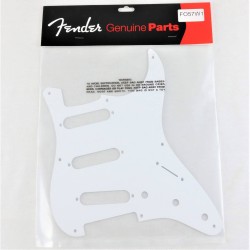 Fender Pickguard Stratocaster S/S/S 8-Hole Mount White 1-Ply