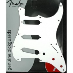 Fender Pickguard Stratocaster S/S/S 11-Hole Mount W/B/W 3-Ply