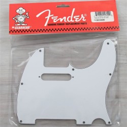 Fender Pickguard Telecaster 8-Hole Mount White 3-Ply