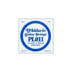 D'Addario PL011 .011 Plain Steel