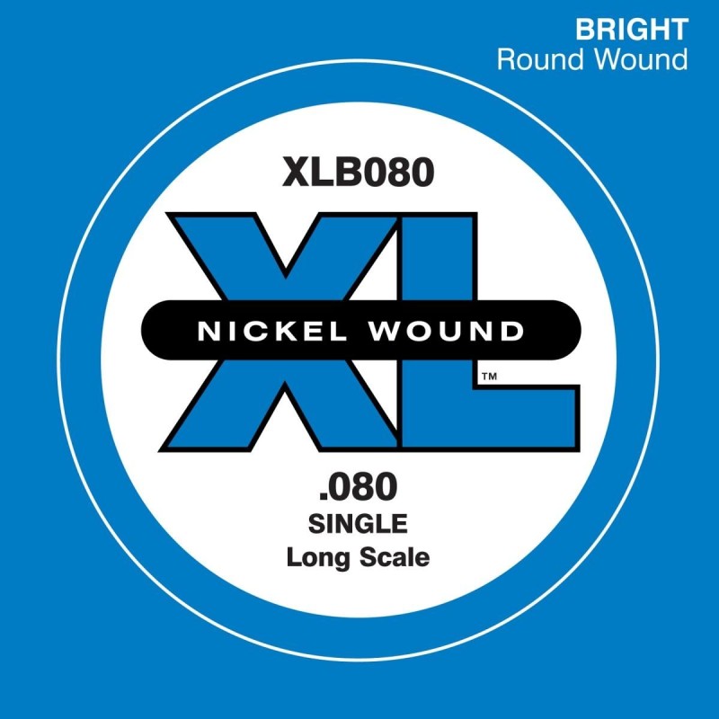 D'Addario XLB080 .080 Nickel Wound