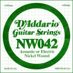 D'Addario NW042 .042 XL Nickel Wound