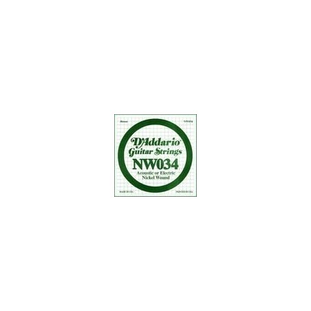 D'Addario NW034 .034 XL Nickel Wound