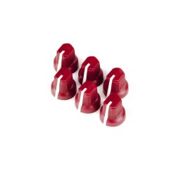Fender Red Pointer Amplifier Knobs (6)
