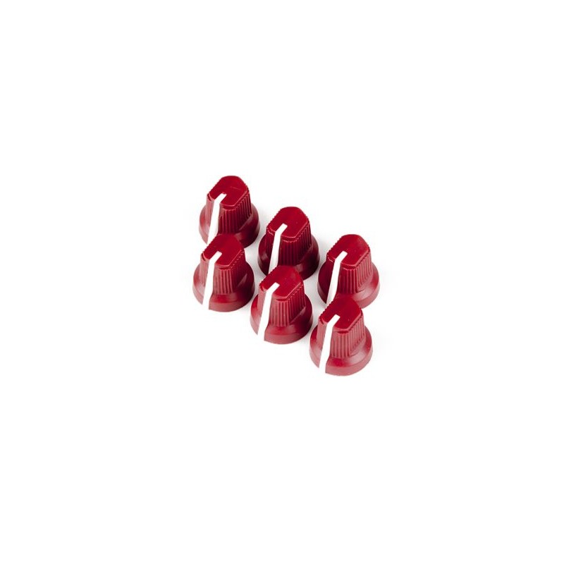 Fender Red Pointer Amplifier Knobs (6)