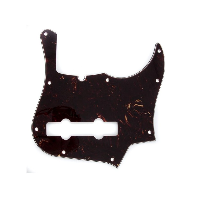 Fender Pickguard 5-String American Deluxe Jazz Bass 9-Hole Tortoise Shell 4-Ply