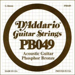 D'Addario PB049 .049 Phosphor Bronze Wound