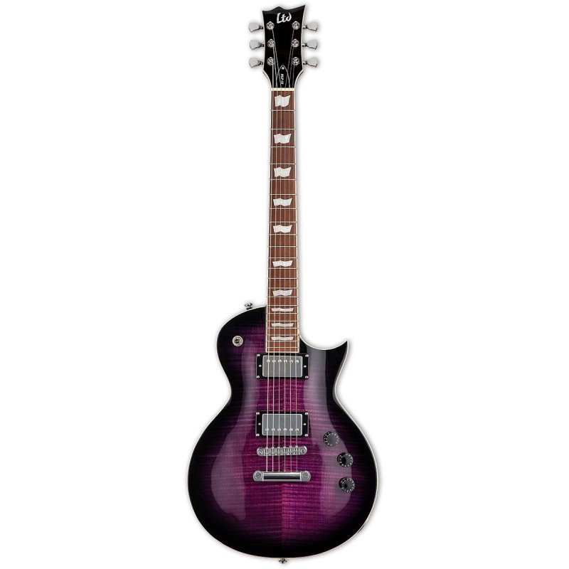 LTD EC-256FM See Thru Purple Sunburst