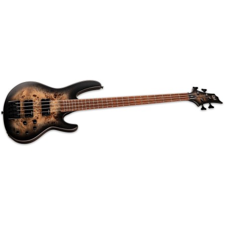 LTD D-4 Black Natural Burst Satin