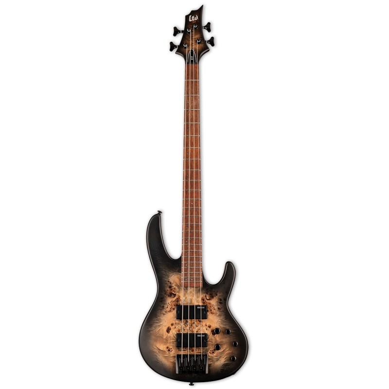LTD D-4 Black Natural Burst Satin
