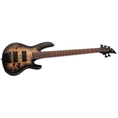 LTD D-5 Black Natural Burst Satin