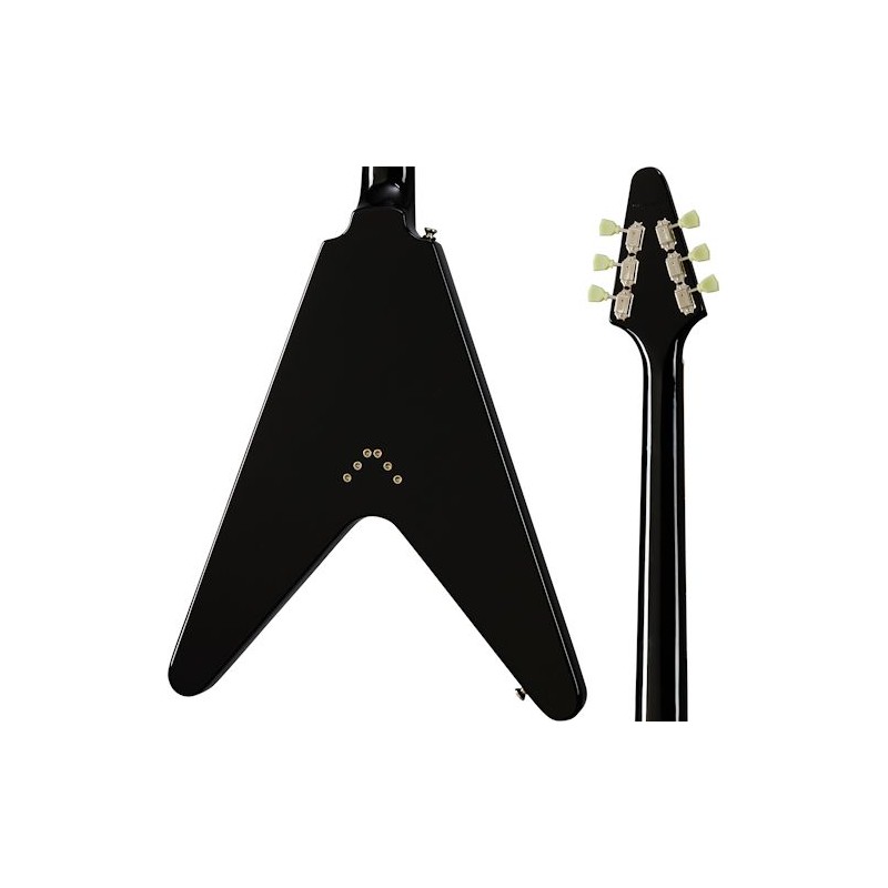 Chitarra Elettrica Flying V Custom Shop Corpo In Mogano E Tastiera HPL - Modello Anno 2024, Manico Mogano, 22 Tasti
