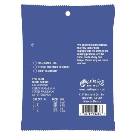 Martin V700 Vega Banjo Strings